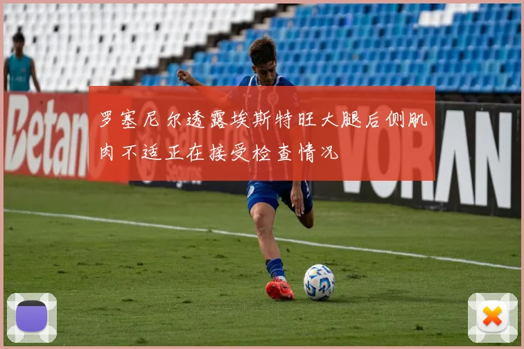 罗塞尼尔透露埃斯特旺大腿后侧肌肉不适正在接受检查情况